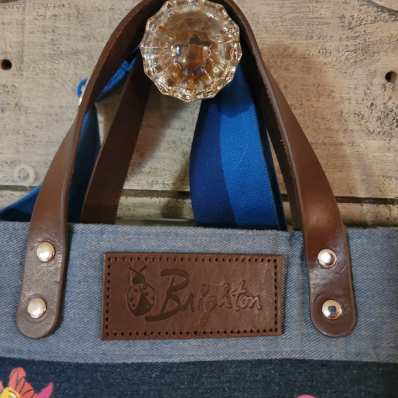 BRIGHTON Shoe Love East West Denim Tote - Picture 2 of 10
